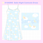 014ASNS Satin Night Cami Dress