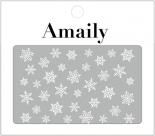 ネイルシール Amaily アメイリー No.3-15 雪の結晶 ホワイト