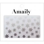 ネイルシール Amaily アメイリー No.3-22 雪の結晶 シルバー