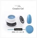 <img class='new_mark_img1' src='//img.shop-pro.jp/img/new/icons15.gif' style='border:none;display:inline;margin:0px;padding:0px;width:auto;' />Sha-Nail Pro 写ネイルPro Creative Gel クリエイティブジェル カラージェル 4g 004 ターコイズ