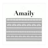 ネイルシール Amaily アメイリー No.5-16 ノルディック柄 ホワイト