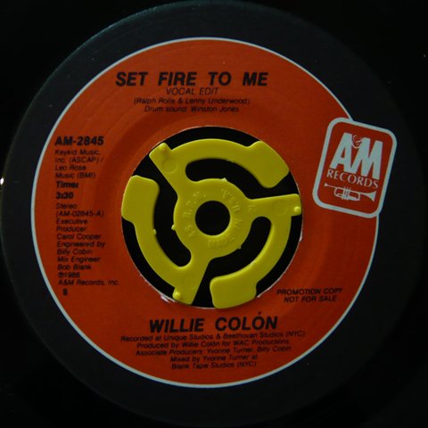 Willie Colon Set Fire To Me 7 Inch Vinyl Cycle Records
