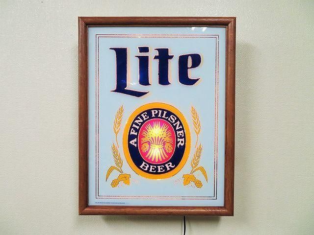 ヴィンテージ miller lite アドバタイジング ライトサイン