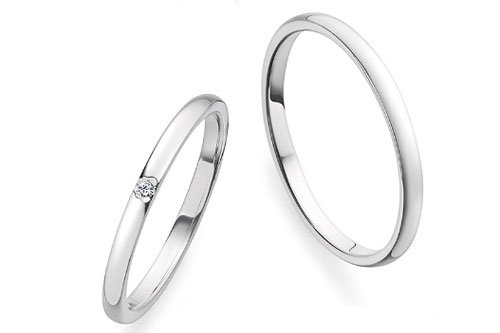 永遠の幸せ　ローズマリッジ　結婚指輪プチマリエ　プラチナ　4～5万円台