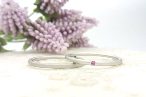 極細　タイニーリング　プラチナ585　結婚指輪　２万円台　結婚指輪　ペアイメージ