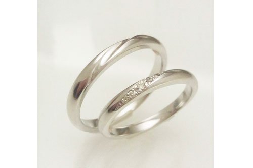 結婚指輪　プルーヴF　K10ホワイトゴールド　２万円台