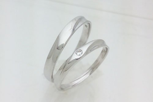 結婚指輪　リアン　K18ホワイトゴールド　5万円台