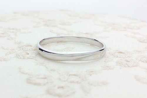 結婚指輪　２万円台　K10ホワイトゴールド