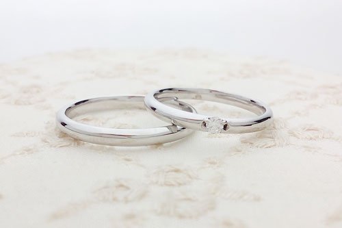 結婚指輪　リアン　K10ホワイトゴールド　２万円台　