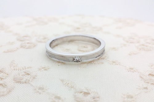 結婚指輪　リアン　K10ホワイトゴールド　２万円台
