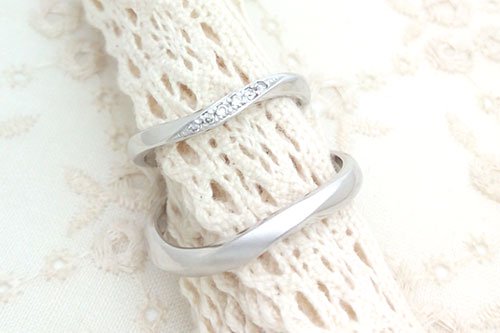 プルーヴA K10ホワイトゴールド ２万円台　結婚指輪