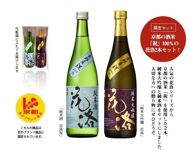 酒米「祝」セット (花洛祝+純米大吟醸花洛)