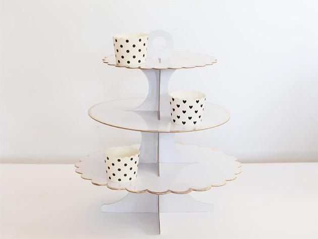 3段 ペーパー カップケーキスタンド(20cm・25cm・30cm)