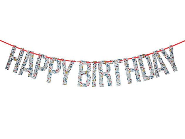 HAPPY BIRTHDAYバナー リバティ - MeriMeri