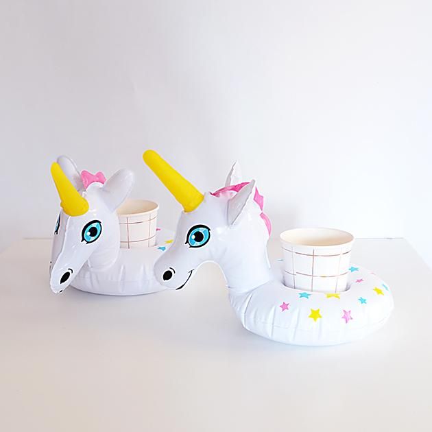 ドリンクホルダー ビバレッジボード - ユニコーン(2個入) - BIG MOUTH TOYS