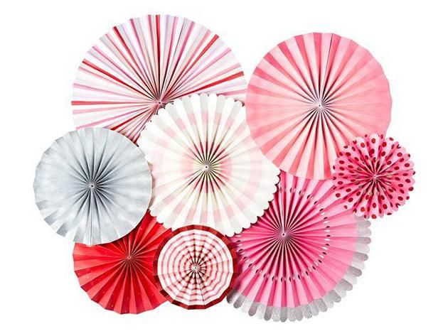 【完売】ペーパーファンセット PINK ハート 8セット - My Minds Eye