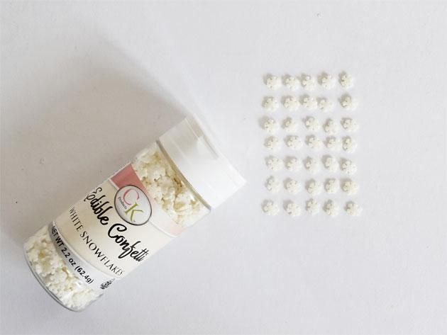 スノウフレーク スプリンクル(お菓子用食材)4.5mm - CK