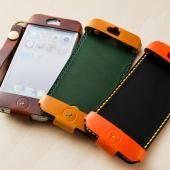 iPhone5ケース　／　iPhone5sケース　イタリア産のブッテーロ革　／職人の手縫いアイテム