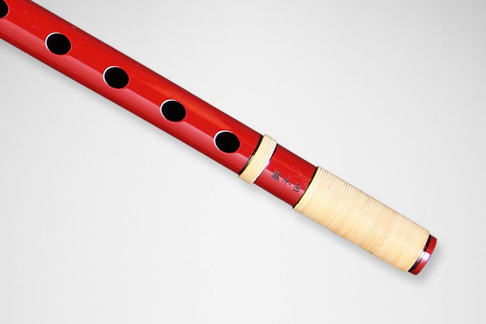 高い品質 篠笛 調子:四本調子(A♭/ドレミ調子)拭き漆 笛師:秀勝 管楽器 