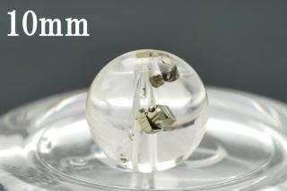 希少レア【10mm】AAAAA 立方体 パイライト イン クォーツ 粒売り バラ売り ビーズ(穴あき)写真現物をお届けします!