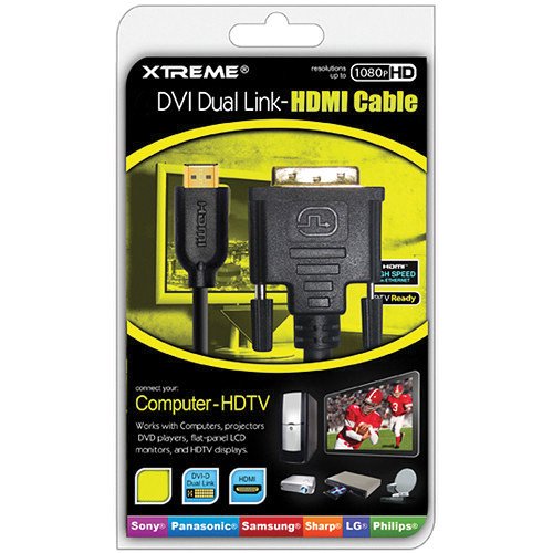 エクストリームケーブル Xtreme Cables DVI-D Dual Link to HDMI Cable (12')
