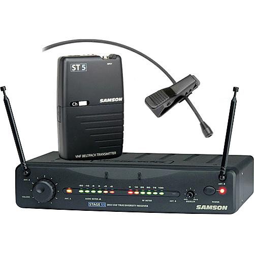 サムソン Samson Stage 55 Wireless VHF Bodypack Microphone System with LM10  Lavalier - プロジェクターの通販専門店