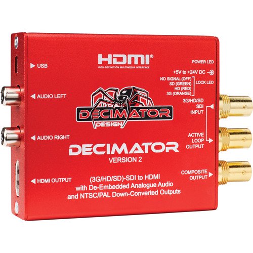 デシメータ DECIMATOR 2 3G/HD/SD-SDI to HDMI Converter with Built-In NTSC/PAL  Downscaler - プロジェクターの通販専門店