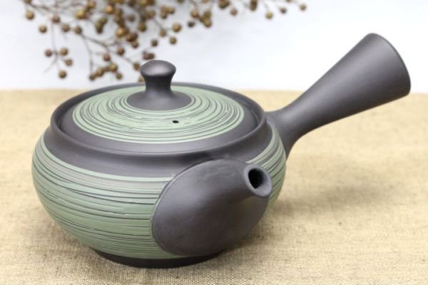 人気デザイナー e2204 煎茶急須 煎茶道具 茶道具 横手急須 急須 陶芸