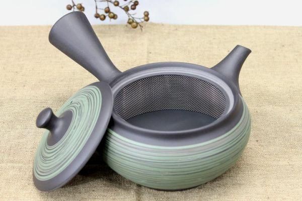 壺屋焼.緑釉.窯変.急須セット 壺屋焼.緑釉.窯変.急須セット 壺屋焼.緑釉.窯変.急須セット