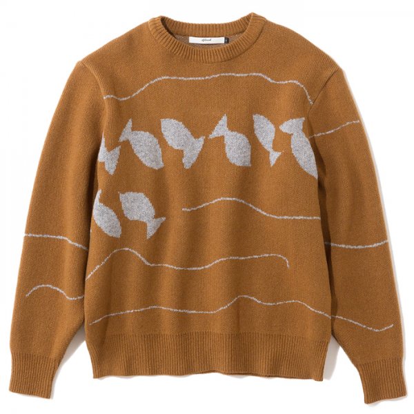 efiLevol(エフィレボル) / Fish Pattern Knitted Pullover（フィッシュ