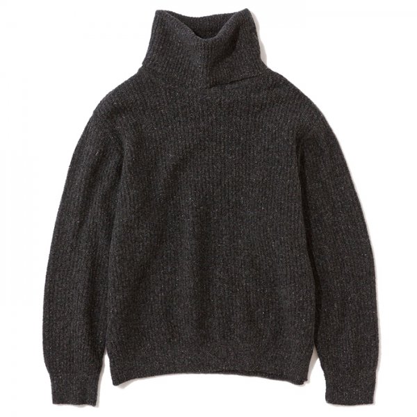 efiLevol(エフィレボル) / Loose Fitted Turtle Neck Knitted Pullover