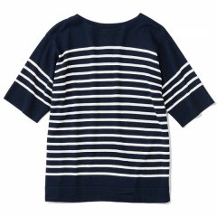 THE NERDYS(ʡǥ) / BORDER navy knit shirtʥܡͥӡ˥åȥġ