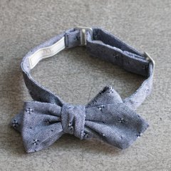 IVY PREPSTER /  Moreno Chambray Jacquard Pt. Bow Tie