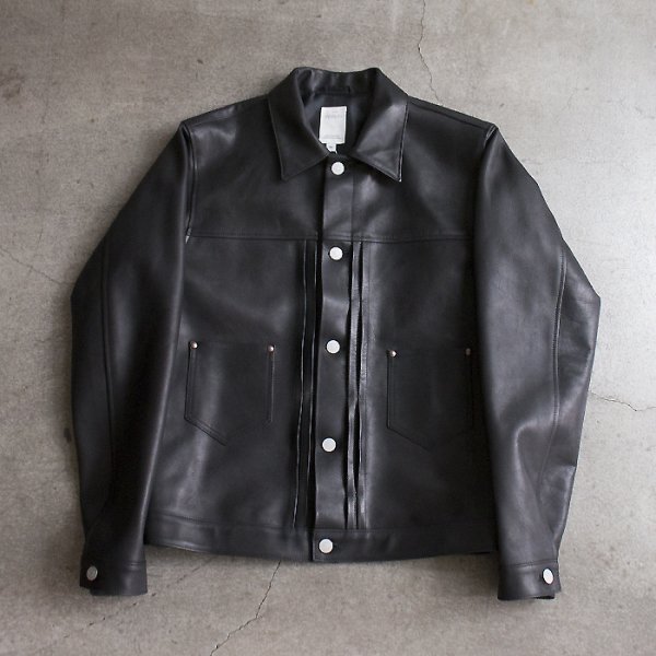 THE NERDYS (ナーディーズ) / LEATHER jean jacket smooth (レザー