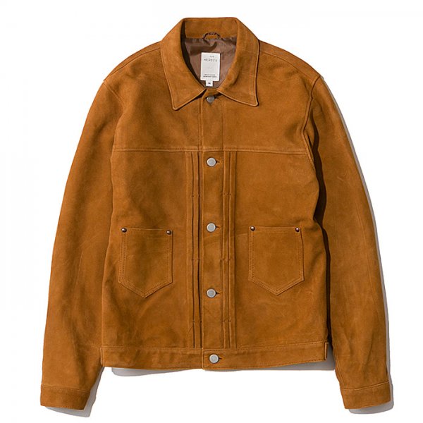 THE NERDYS <br /> LEATHER jean jacket suede 