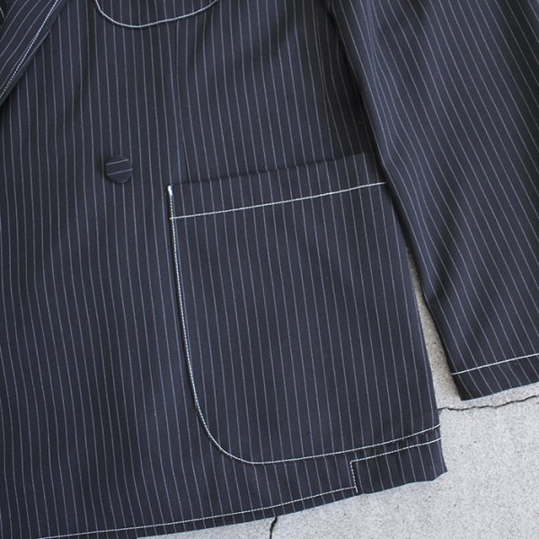 【求】EFILEVOL / Striped Henderson Jacket
