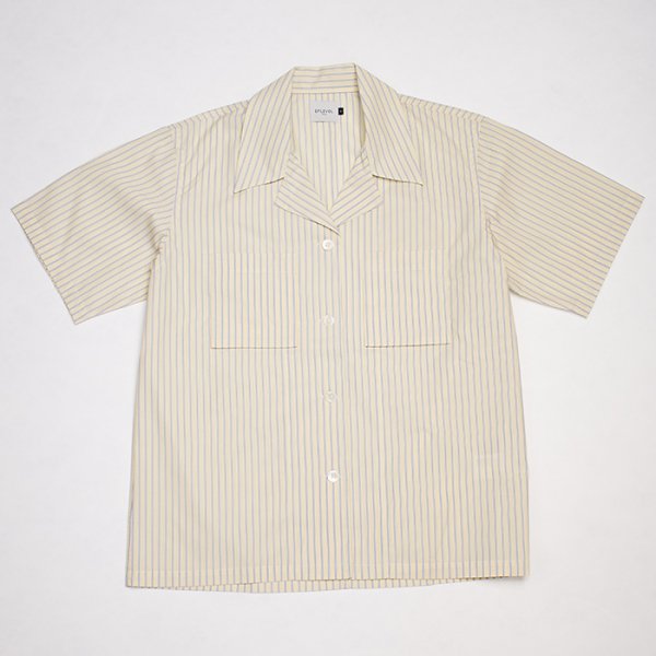 EFILEVOL(エフィレボル)/Half Sleeve Striped Ewen Shirt(ハーフ