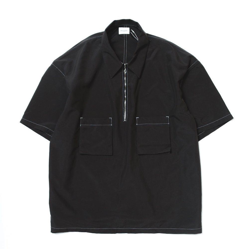 EFILEVOL եܥ<br />Water  Resistant Checked Harf Zip S/S Shirt