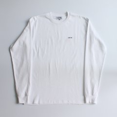 ADISH / LOGO LONG SLEEVE WITH PRINT AND FLOWER EMBROIDERY- WHITE