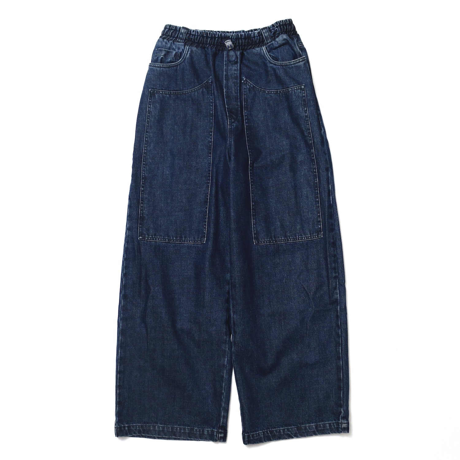 SUNNEI スンネイ / WOVEN PANT FIT LOOSE ELASTIC PANTS W PATC フィットルーズエラスティックパンツWパッチ-EFILEVOL(エフィレボル)  / THE NERDYS(ザ ナーディーズ) 公式通販 | BIN(ビン)中目黒、BIN(ビン)富山