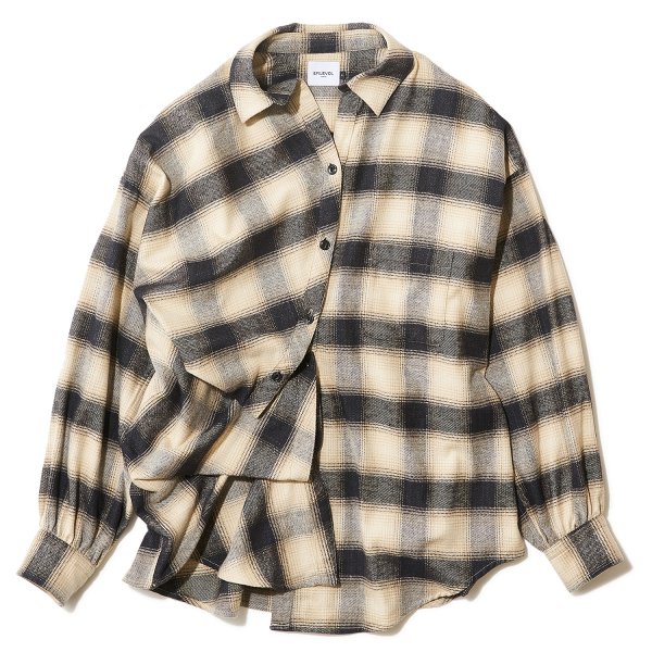 EFILEVOL エフィレボル / Flannel Little Russell Shirt フランネル