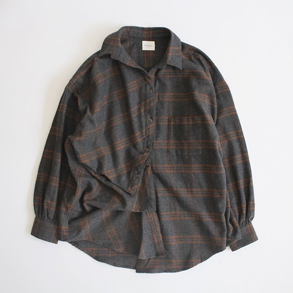 EFILEVOL エフィレボル / Flannel Little Russell Shirt フランネル