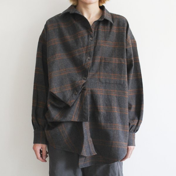 EFILEVOL エフィレボル / Flannel Little Russell Shirt フランネル