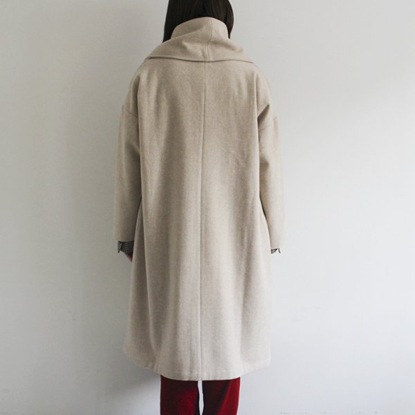 Honnete オネット/Shawl Collar Wide coat ショールカラーワイドコート