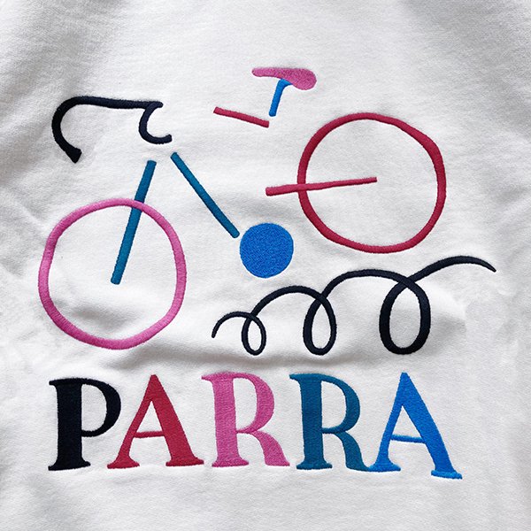 Parra broken bike crew neck sweatshirt EFILEVOL