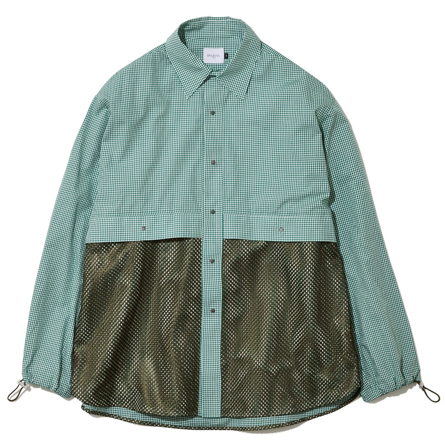 EFILEVOL エフィレボル / Gingham Checked NO Bag Shirt | EFILEVOL