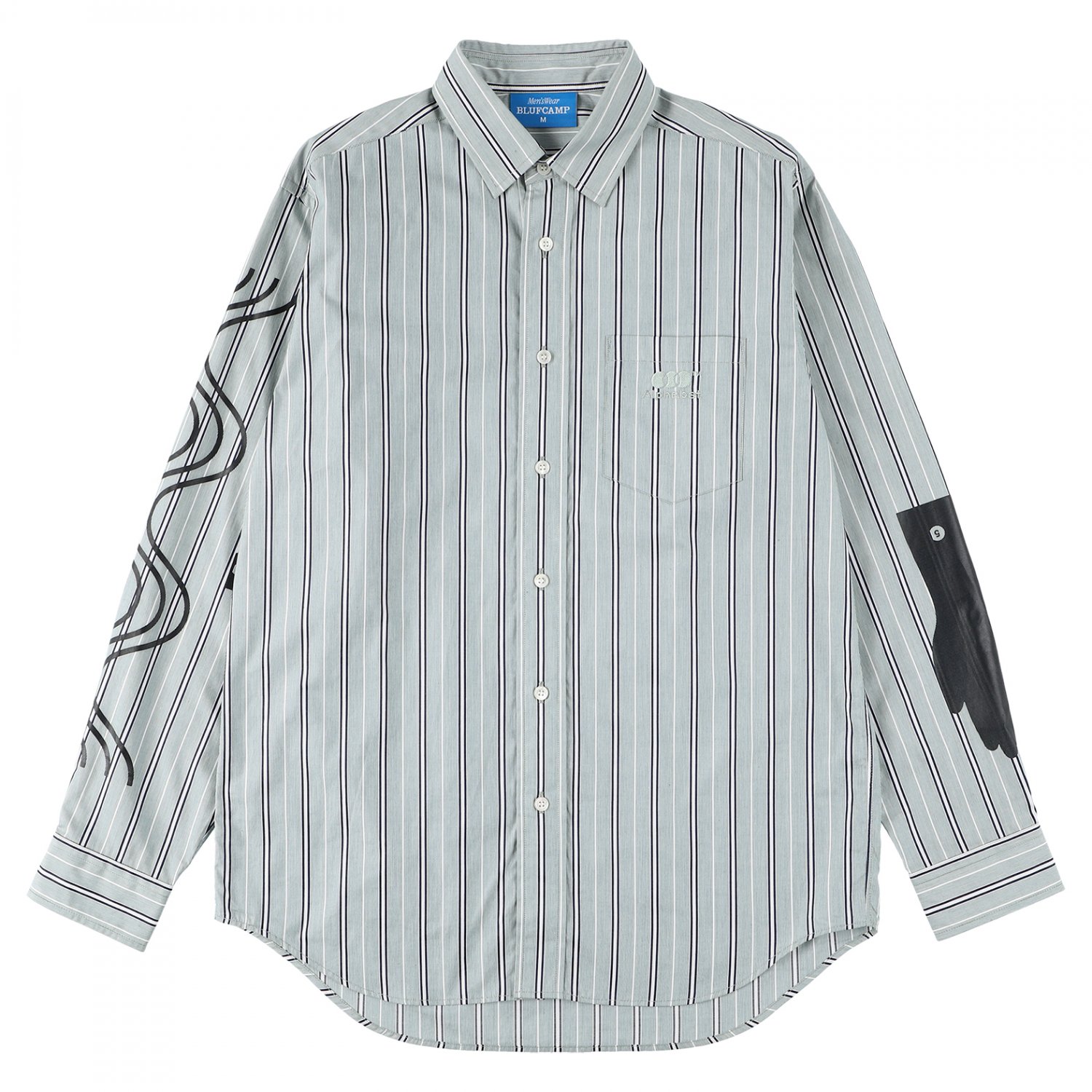 BLUFCAMP ブルーフキャンプ / BLUFCAMP Print Stripe Shirt - EFILEVOL 