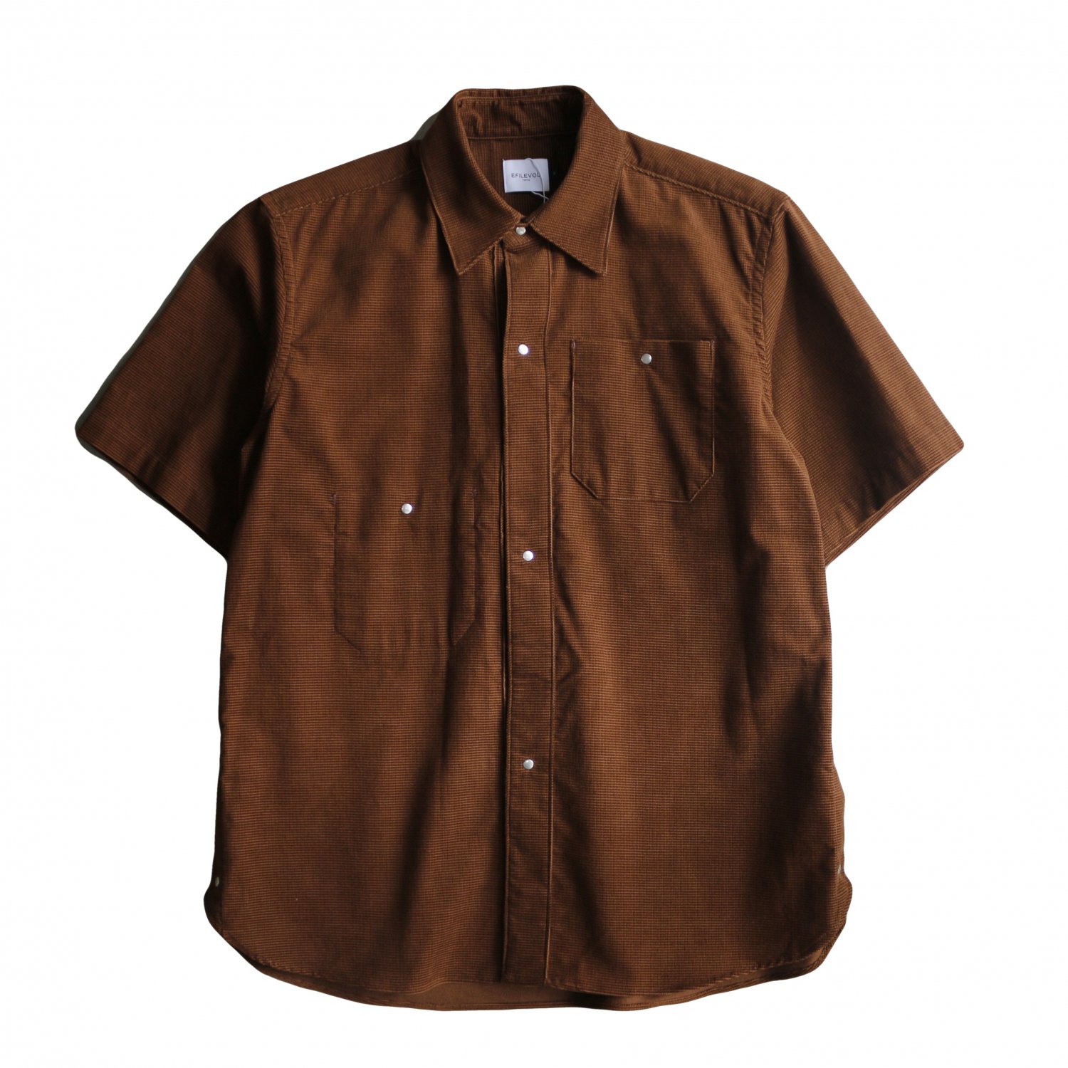 EFILEVOL եܥ / Dobby Corduroy Short Sleaeve Shirt