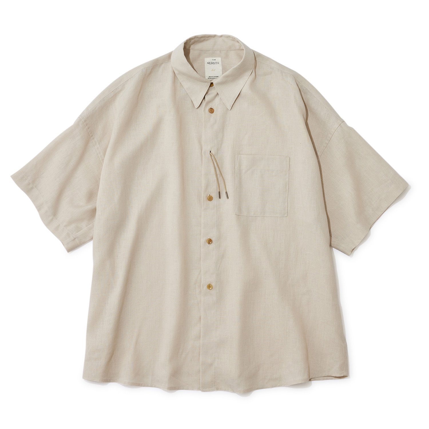 THE NERDYS  ʡǥ / FLAX Linen Short Sleeve Shirt