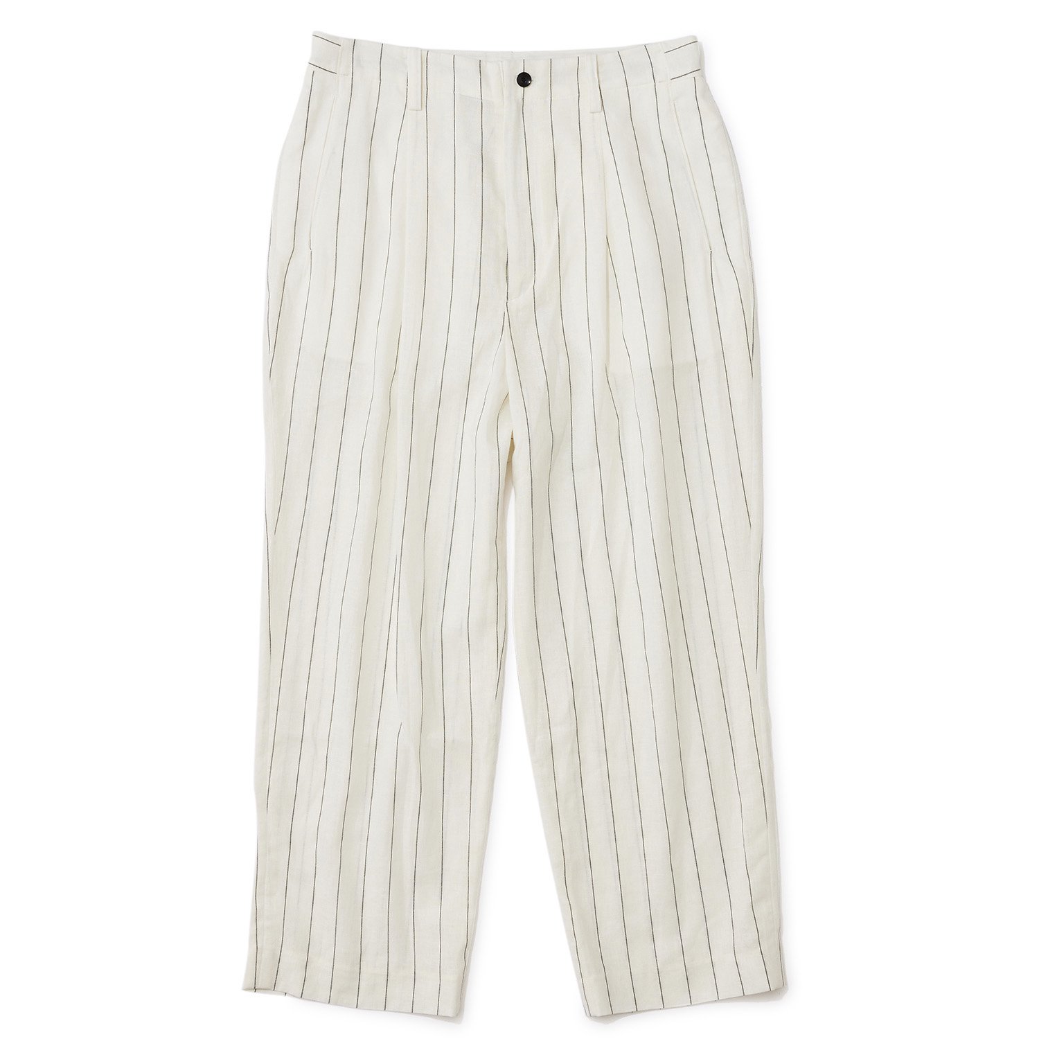 THE NERDYS  ʡǥ /FLAX Stripe Linen Slacks